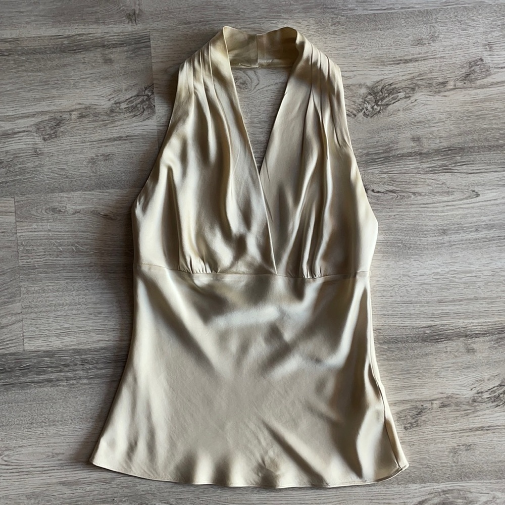 Silk halter blouse